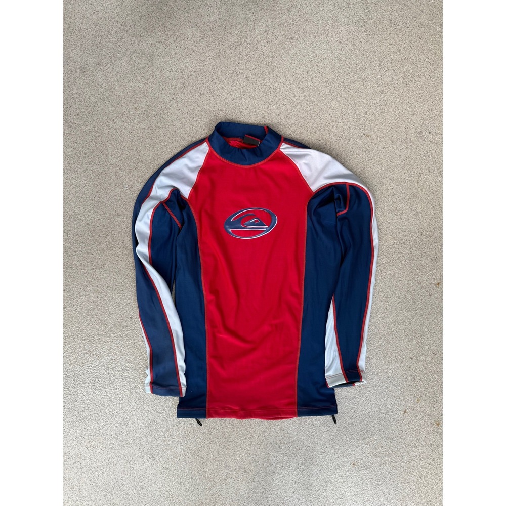 Quiksilver Long Sleeve Mens XS Rash Guard - Tricolor Logo UV Protection